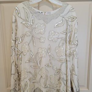 Vintage Scala Women's Sequin Top